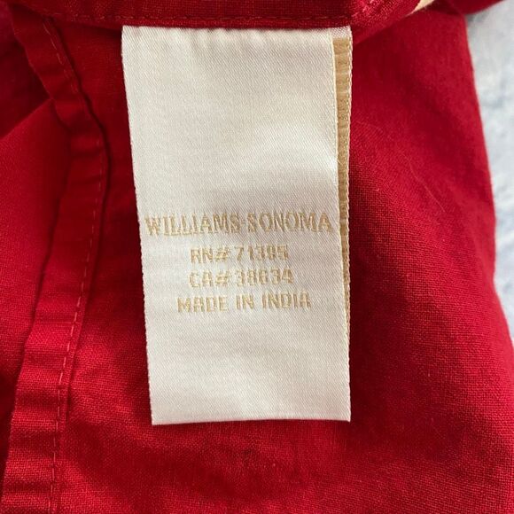 Williams Sonoma 5 napkin bundle 100% cotton rooster print red 20x19 - Picture 3 of 7